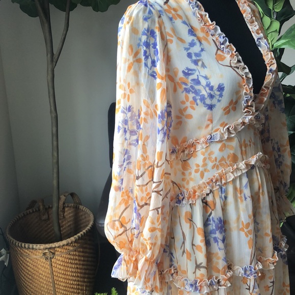 Gorgeous ruffle chiffon dress - Picture 3 of 10